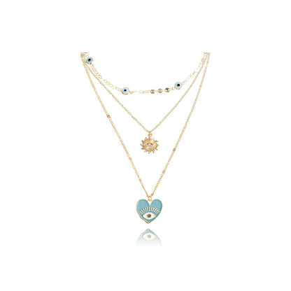 Evil Eye Multi-Layer Necklace
