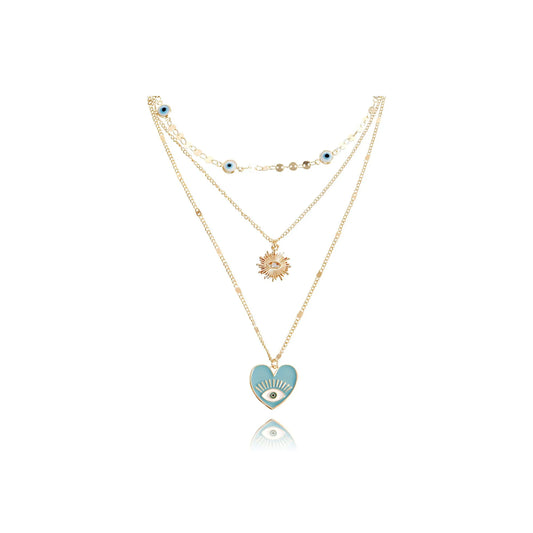 Evil Eye Multi-Layer Necklace