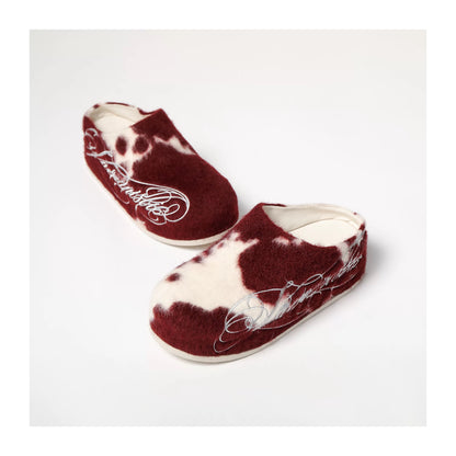 Vintage Faux-Fur Slippers