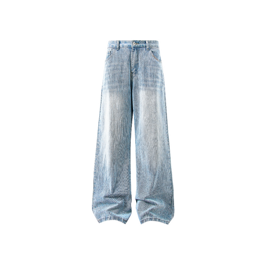Wide-Leg Denim Jeans