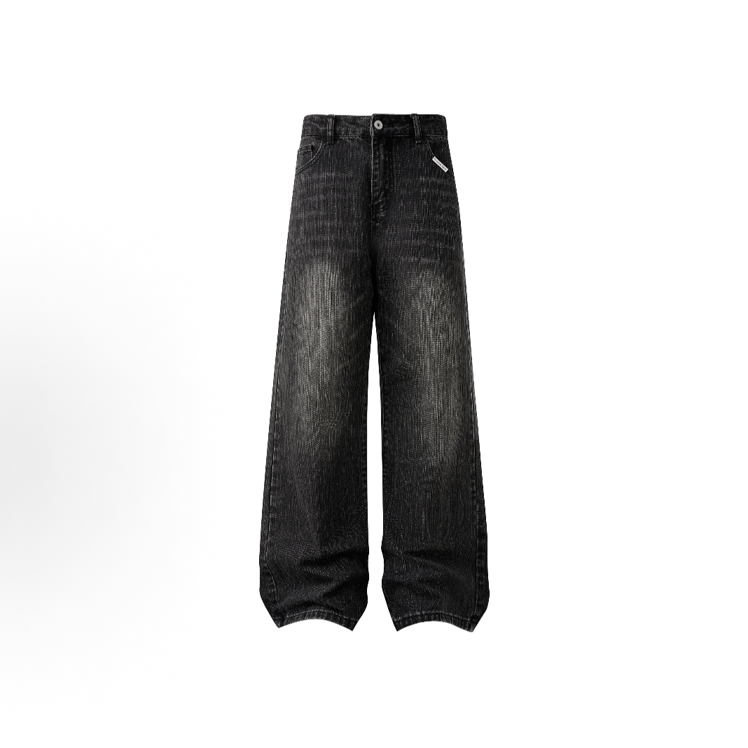 Wide-Leg Denim Jeans