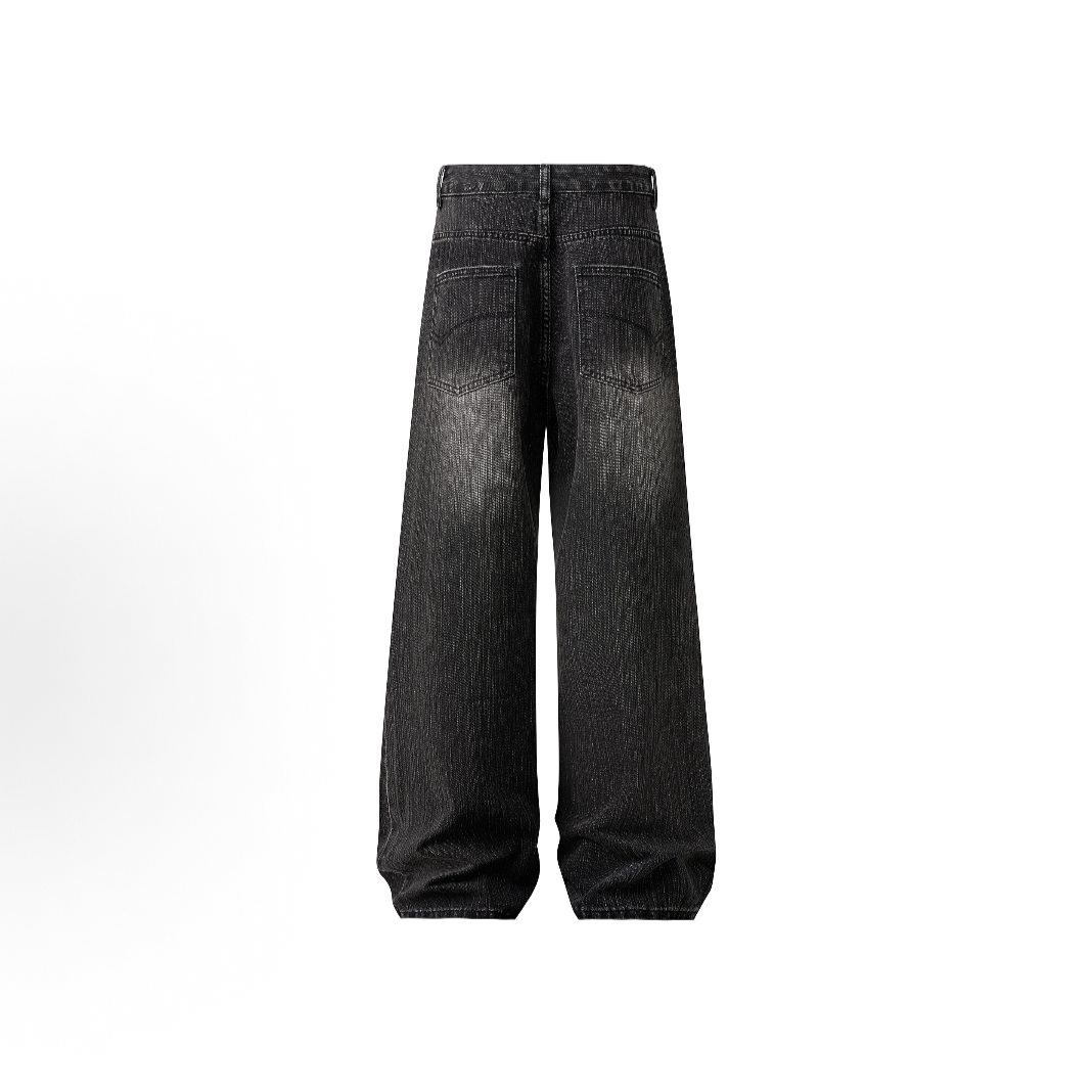Wide-Leg Denim Jeans