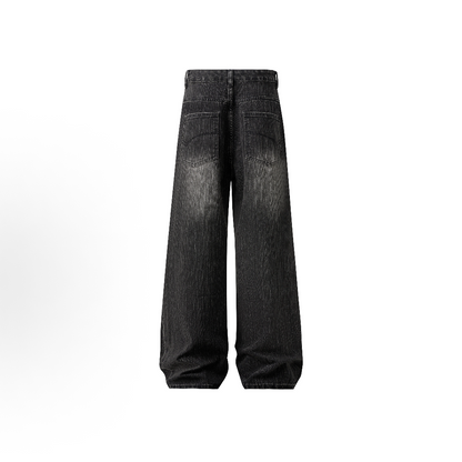Wide-Leg Denim Jeans