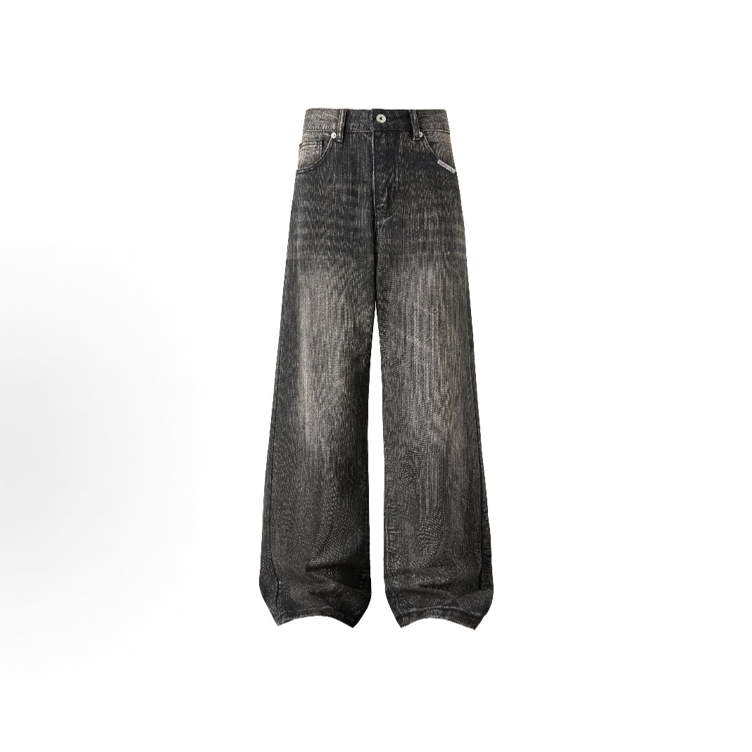 Wide-Leg Denim Jeans