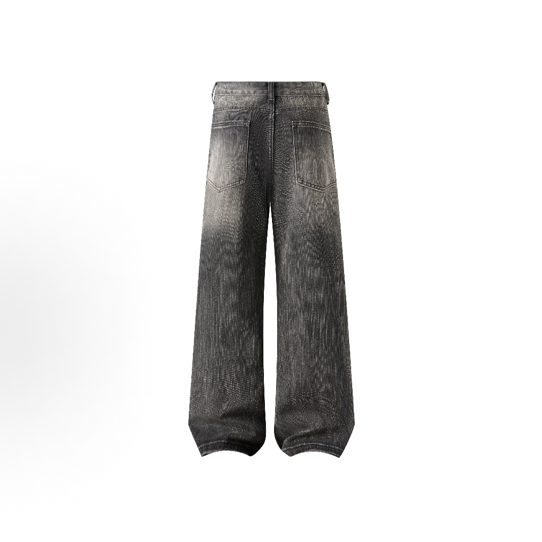 Wide-Leg Denim Jeans