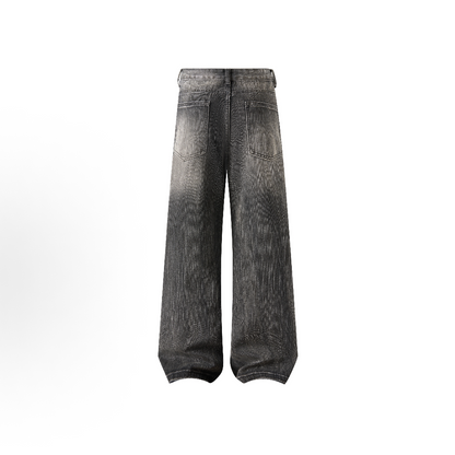 Wide-Leg Denim Jeans
