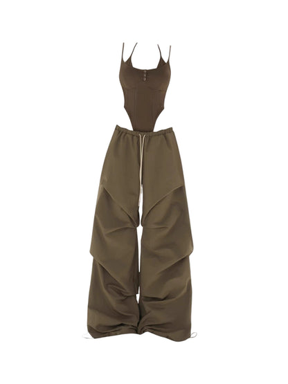 Women's Two-Piece Loose Fit Retro Set