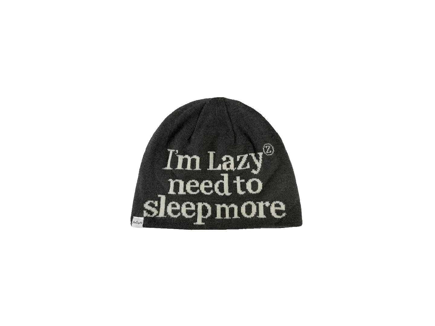 “I’m Lazy Need to Sleep More” Knit Beanie