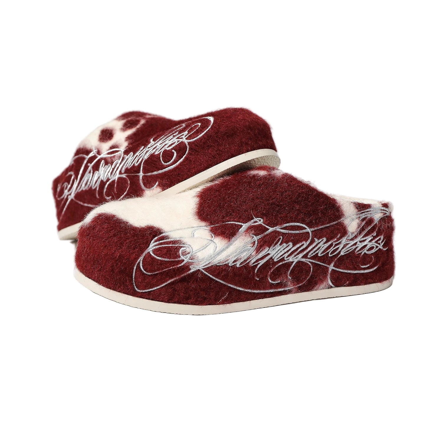 Vintage Faux-Fur Slippers