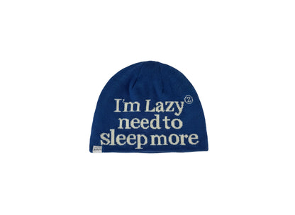 “I’m Lazy Need to Sleep More” Knit Beanie