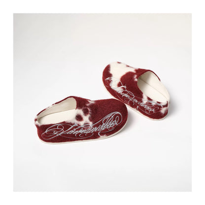 Vintage Faux-Fur Slippers