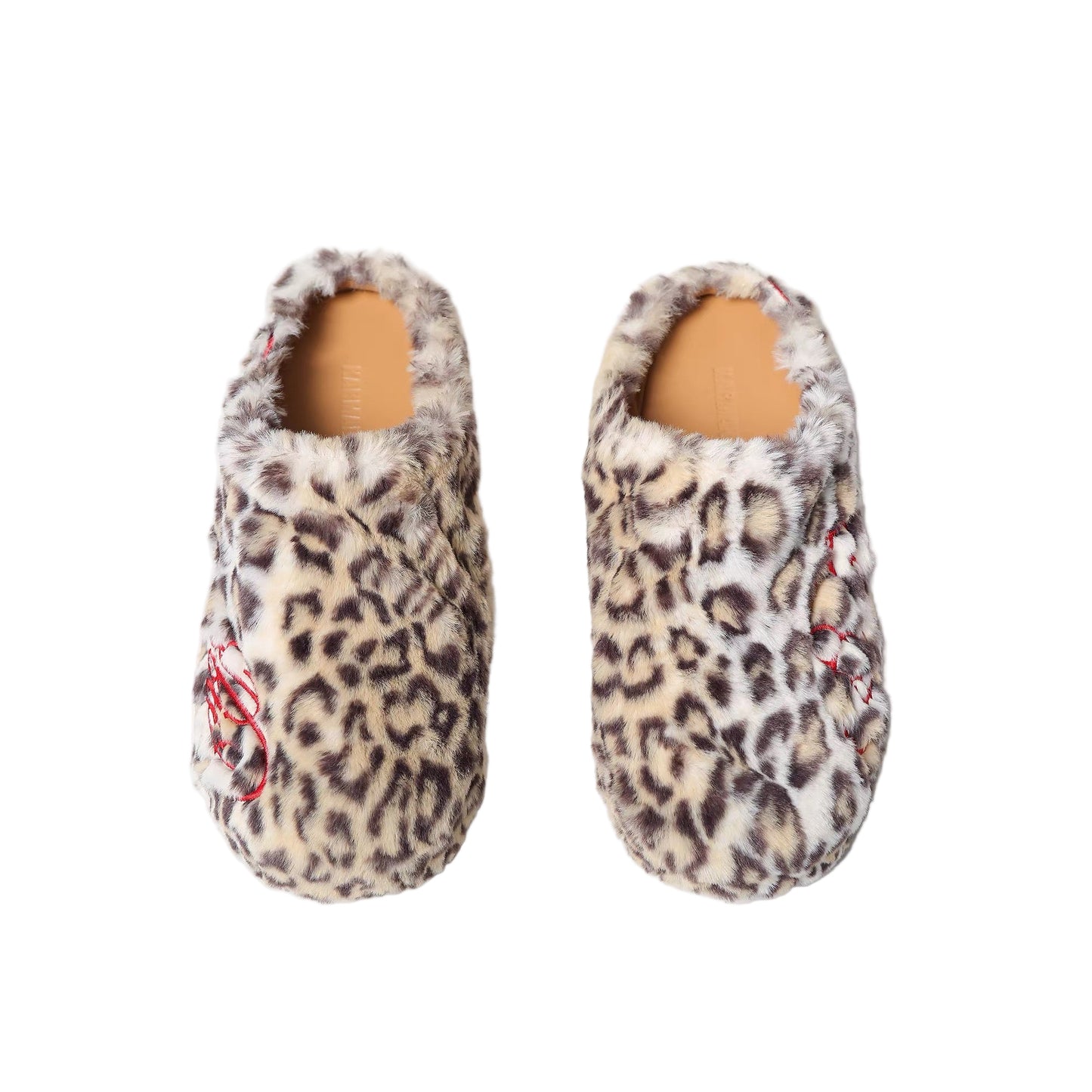 Leopard Faux-Leather Winter Slippers