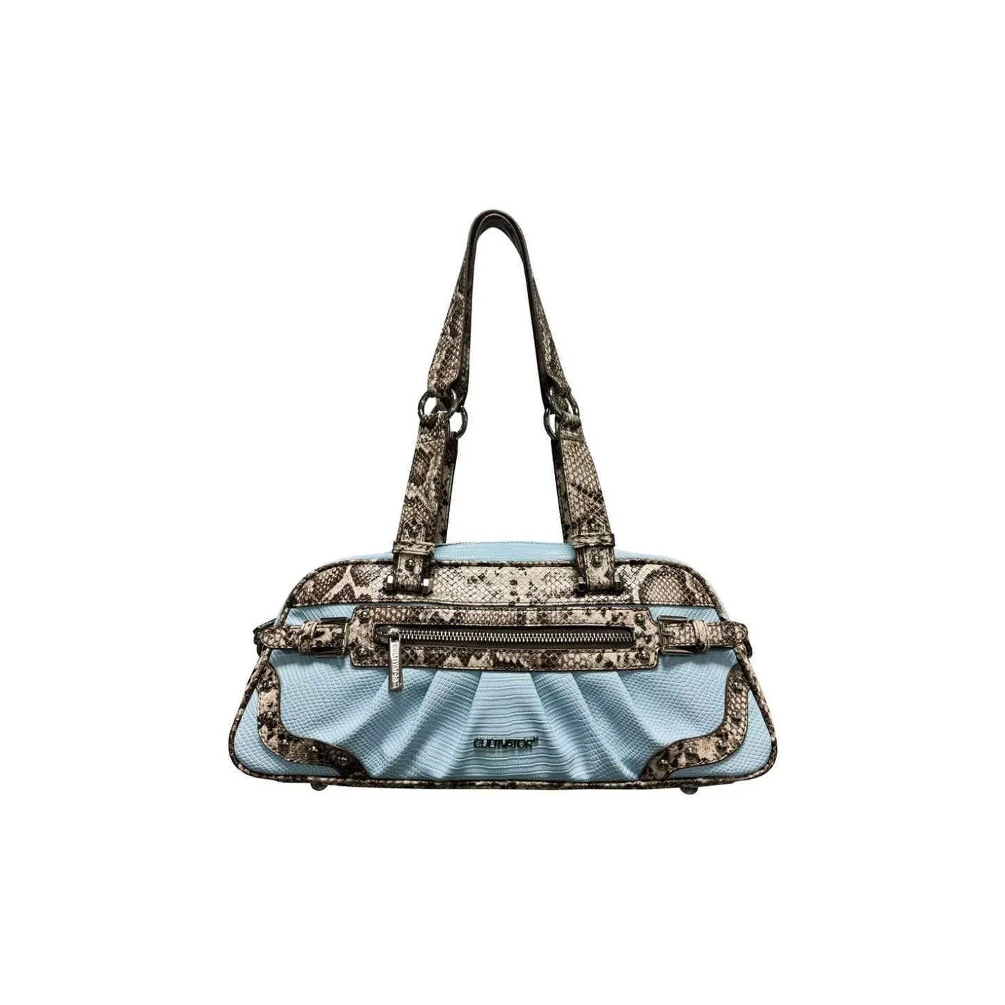 Snake Pattern Shoulder Bag